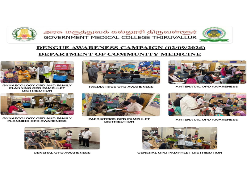 Dengue Awareness Campaign 02.09.2026 - OPD Pamphlet Distribution